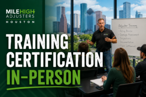 Adjuster Training Certification In-Person